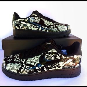 air force 1 foamposite snakeskin